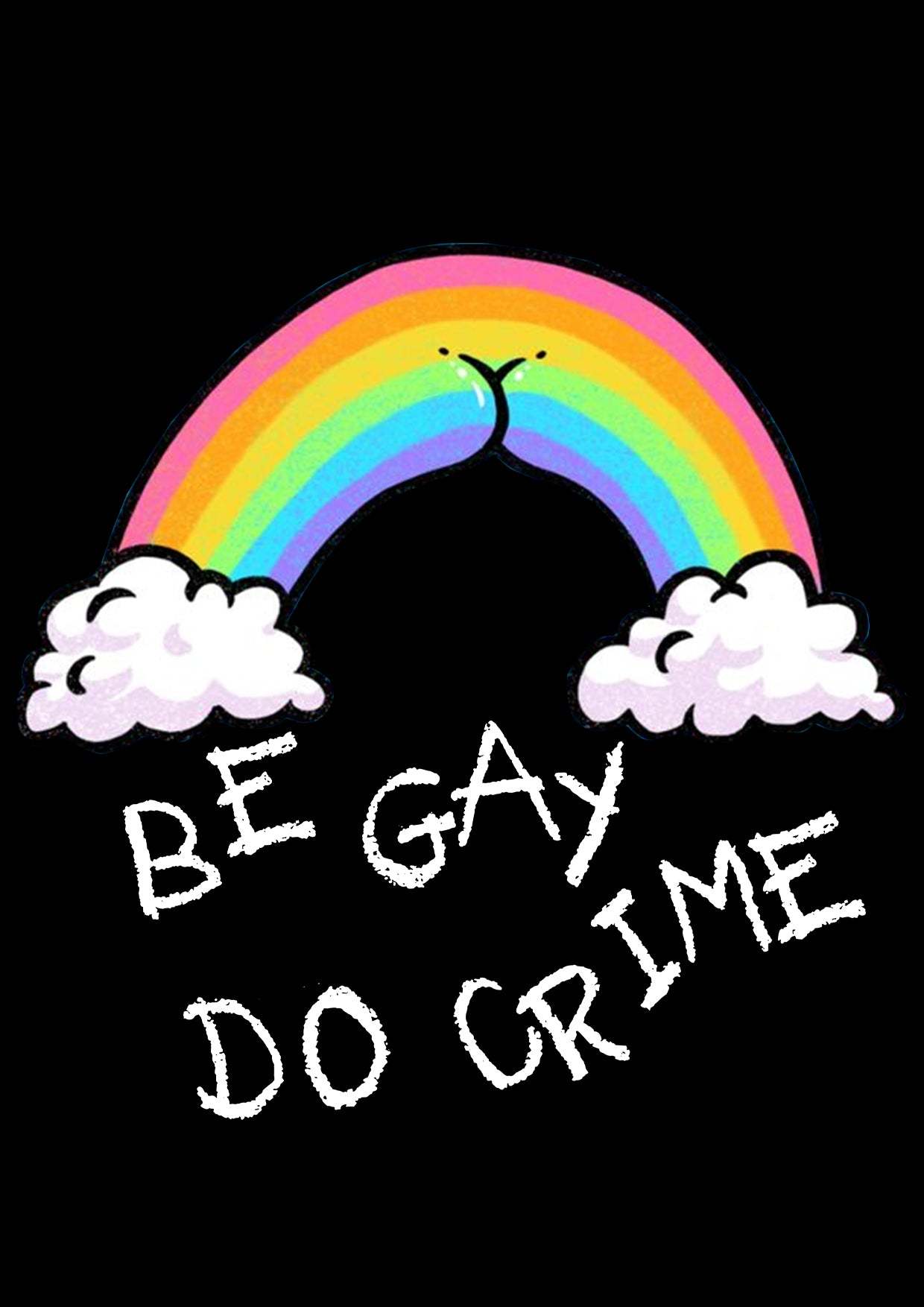 Be Gay Do Crime Washed Tshirt-ClassyOutlaw