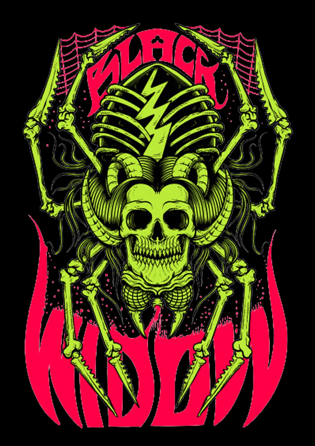 BLACK WIDOW WASHED HOODIE