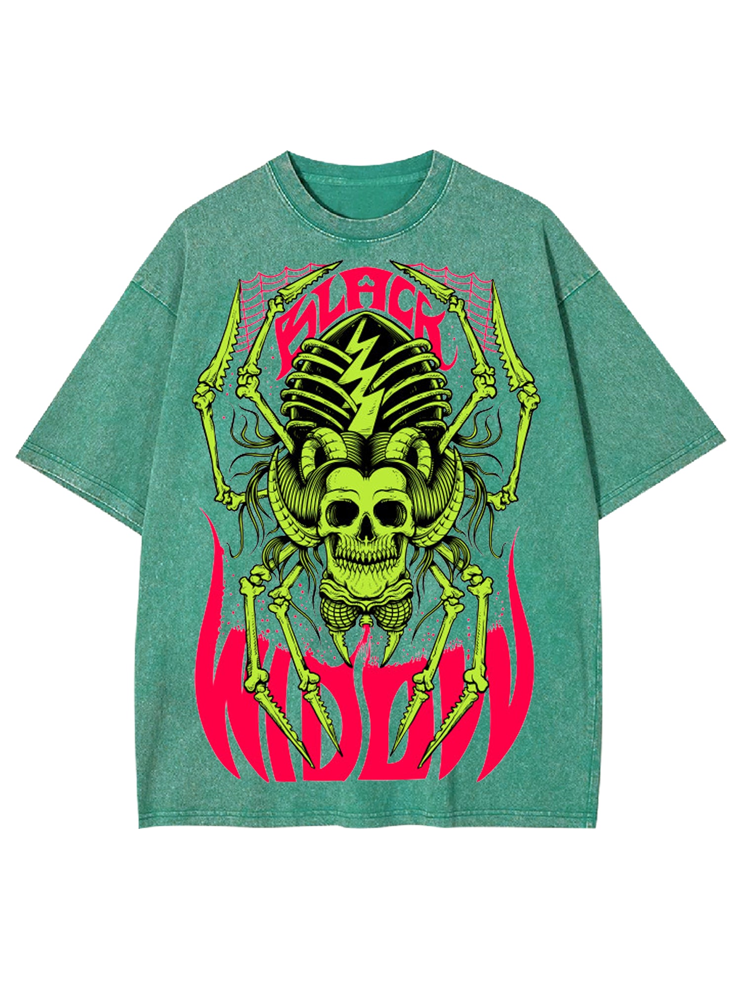 Black Widow Washed Tshirt-ClassyOutlaw