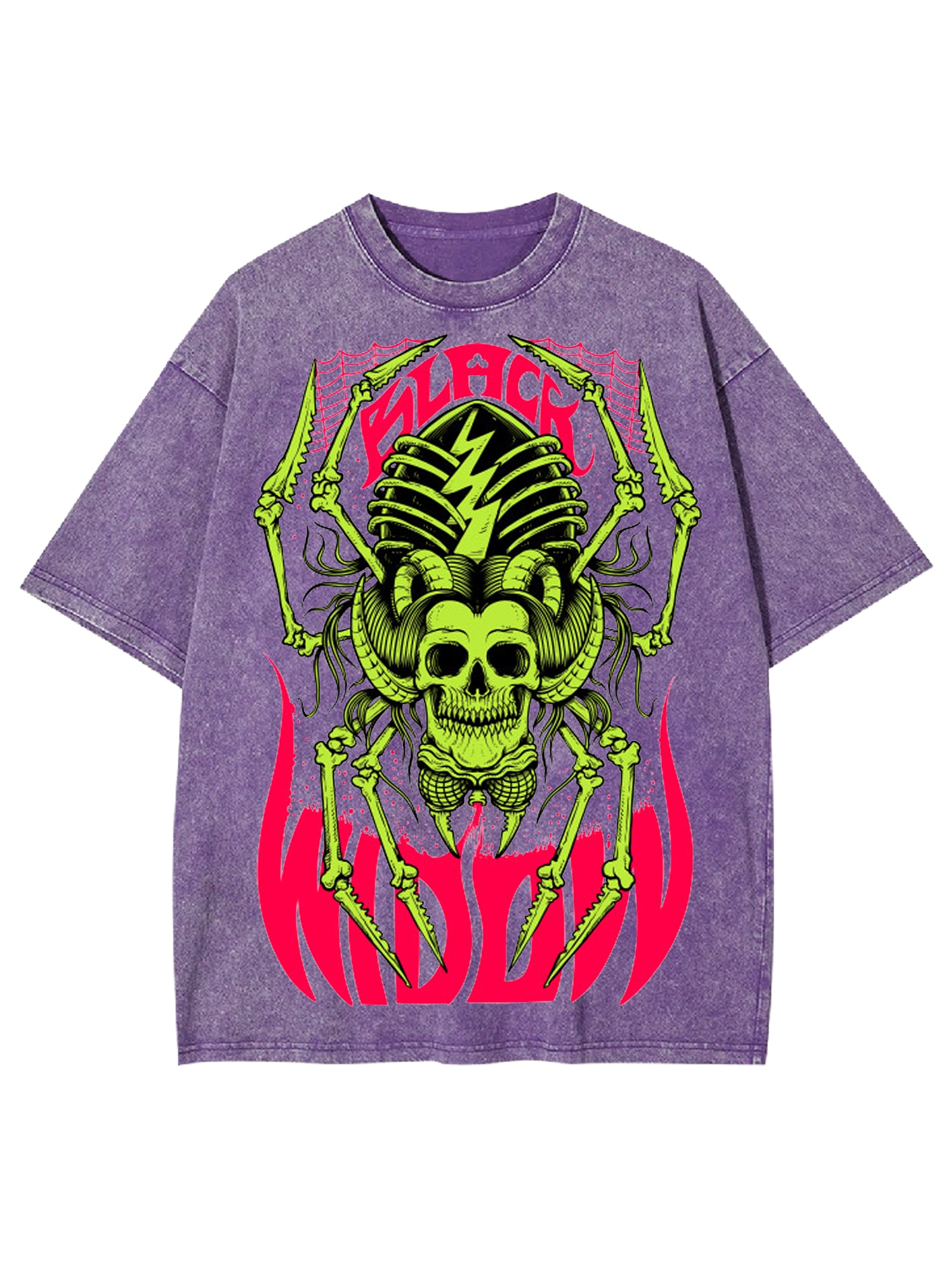 Black Widow Washed Tshirt-ClassyOutlaw