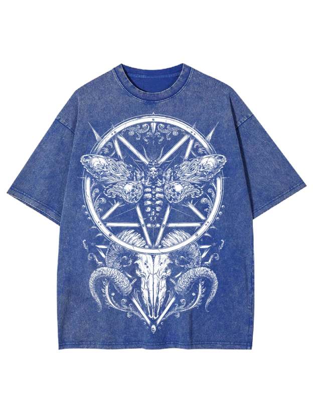 War Goat Washed Tshirt-ClassyOutlaw