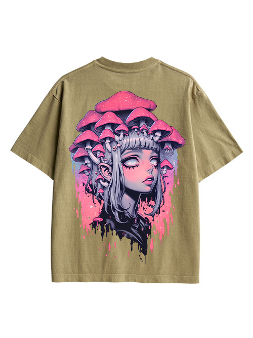 Fungal Reverie Double Sided Print Washed TShirt
