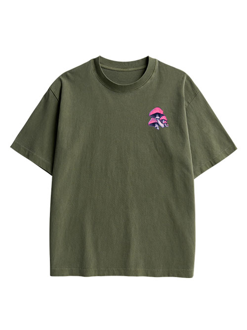 Fungal Reverie Double Sided Print Washed TShirt