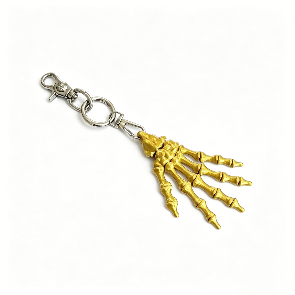 ZINC ALLOY SKELETON CLO KEYCHAIN