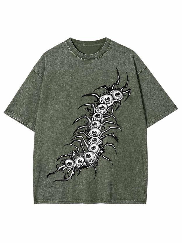 EYEBALL CENTIPEDE WASHED TSHIRT