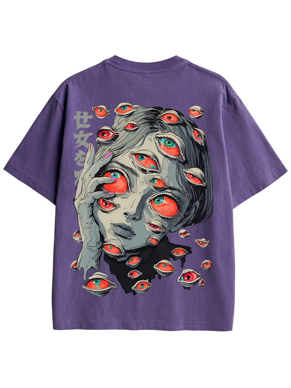 EYES OF THE UNSEEN DOUBLE SIDED PRINT WASHED TSHIRT