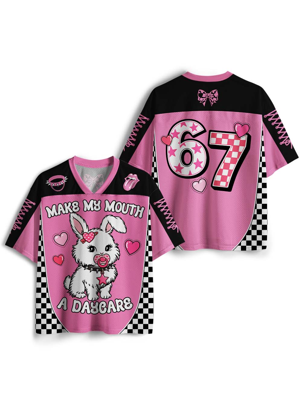 MAKE MY MOUTH A DAYCARE MESH JERSEY