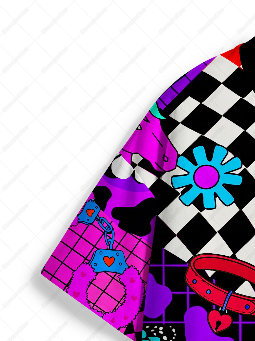 ACIDIC AESTHETIC PATCHWORK ECO OVERSIZED GRAPHIC TEES