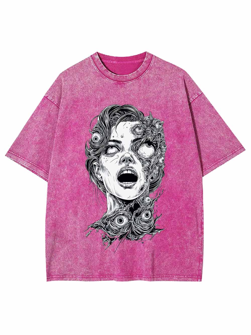 Grotesque Face Washed Tshirt
