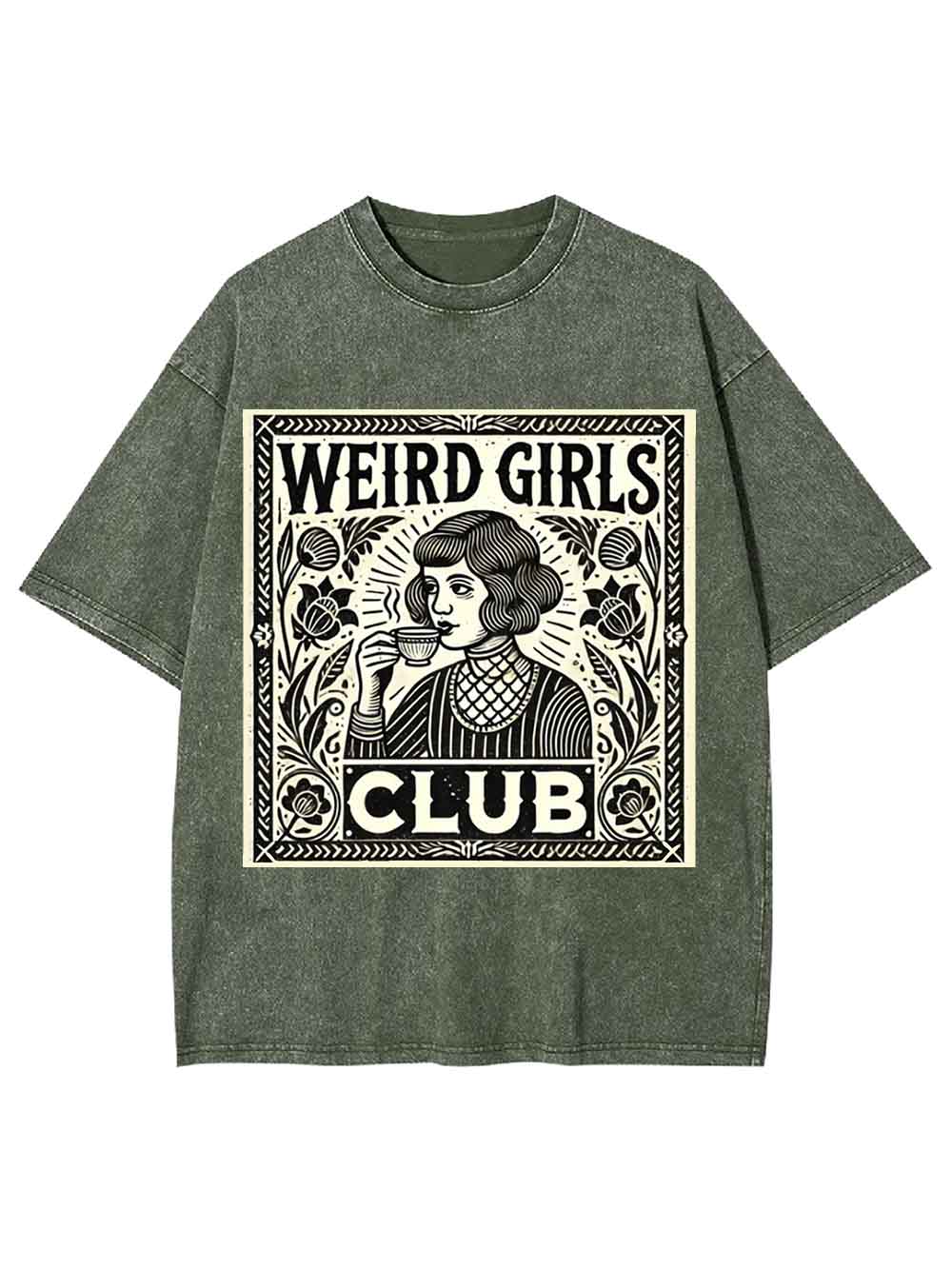 WEIRD GIRLS CLUB WASHED TSHIRT