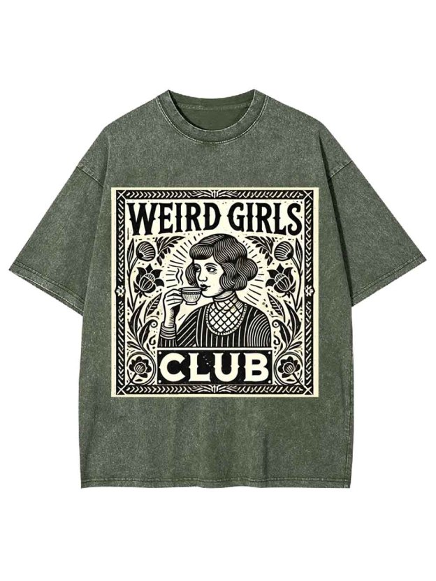 WEIRD GIRLS CLUB WASHED TSHIRT