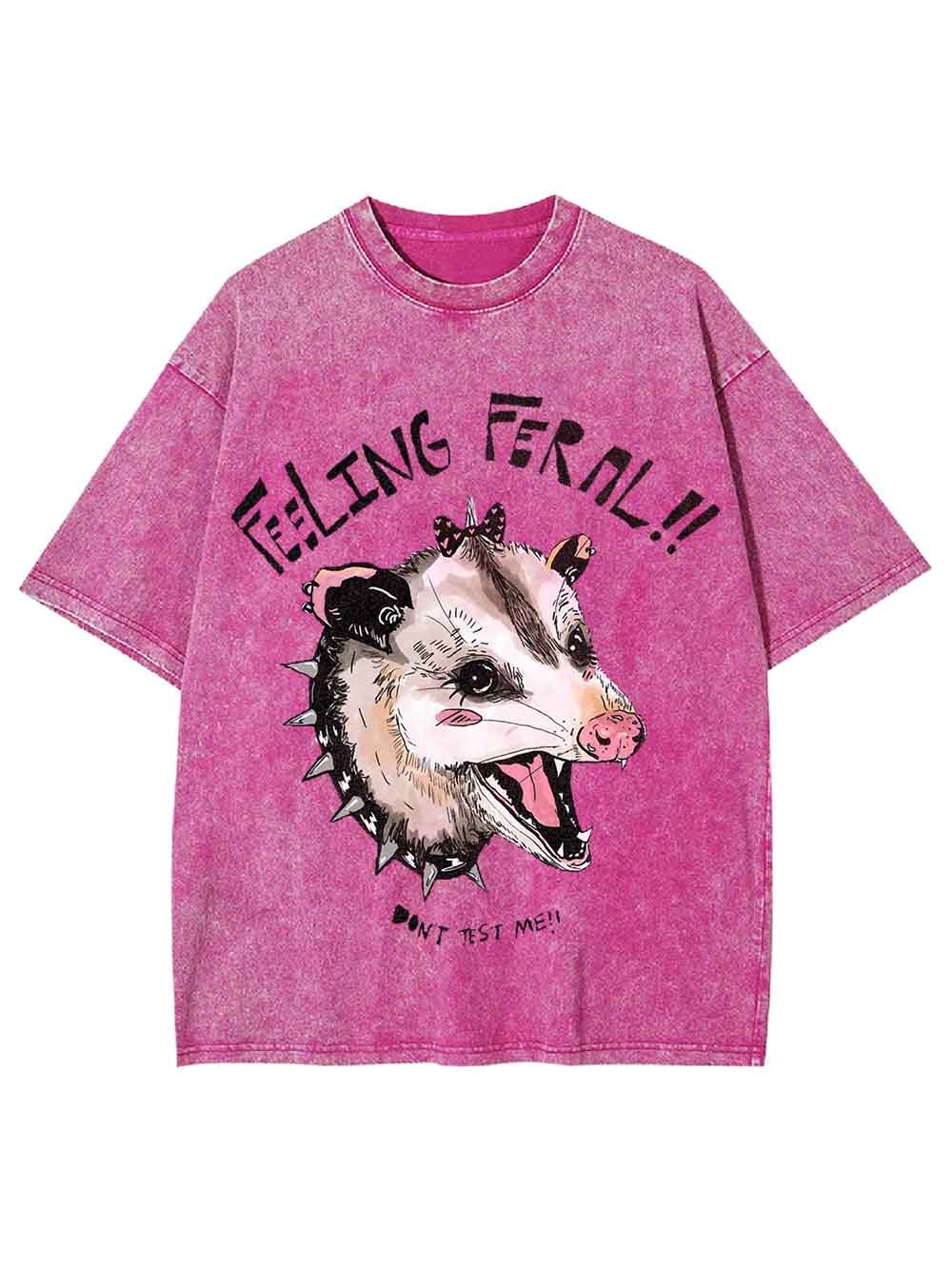 FEELING  FEROCIOUS WASHED TSHIRT