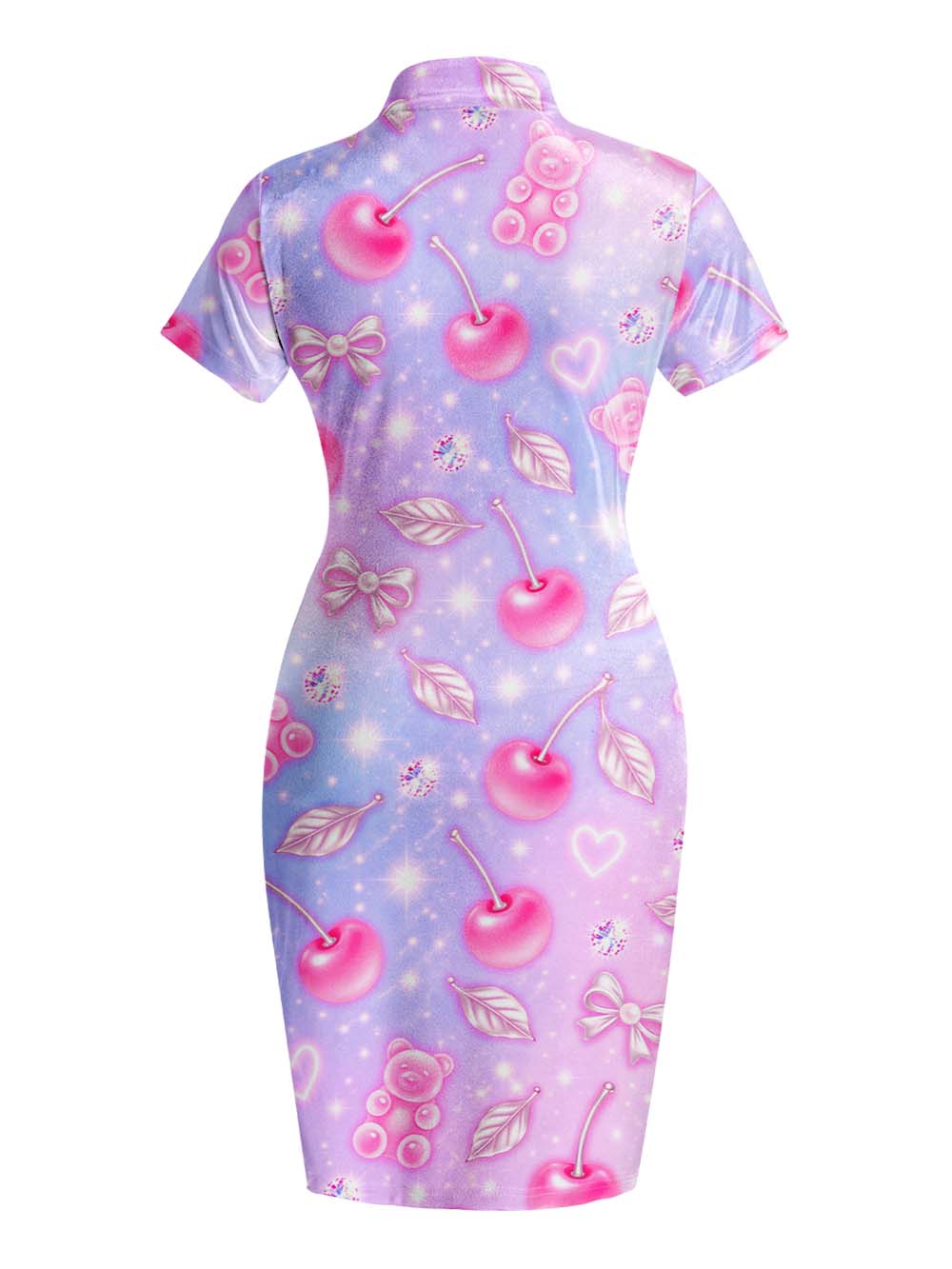 CHERRY BEAR QIPAO MINI DRESS