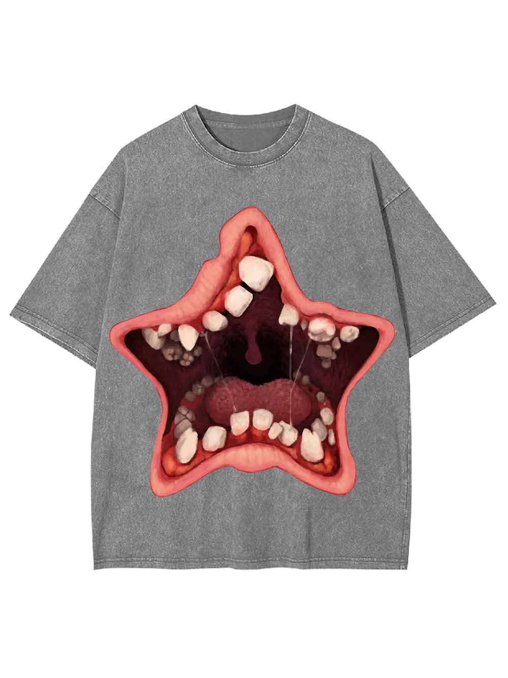 Starfish Mouth with Teeth Washed Tshirt