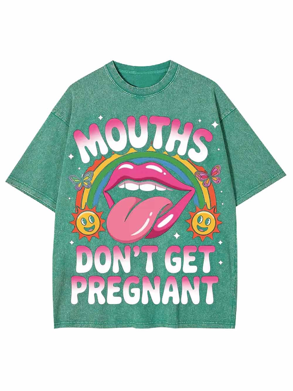 DON'T GET PREGNANT WASHED TSHIRT