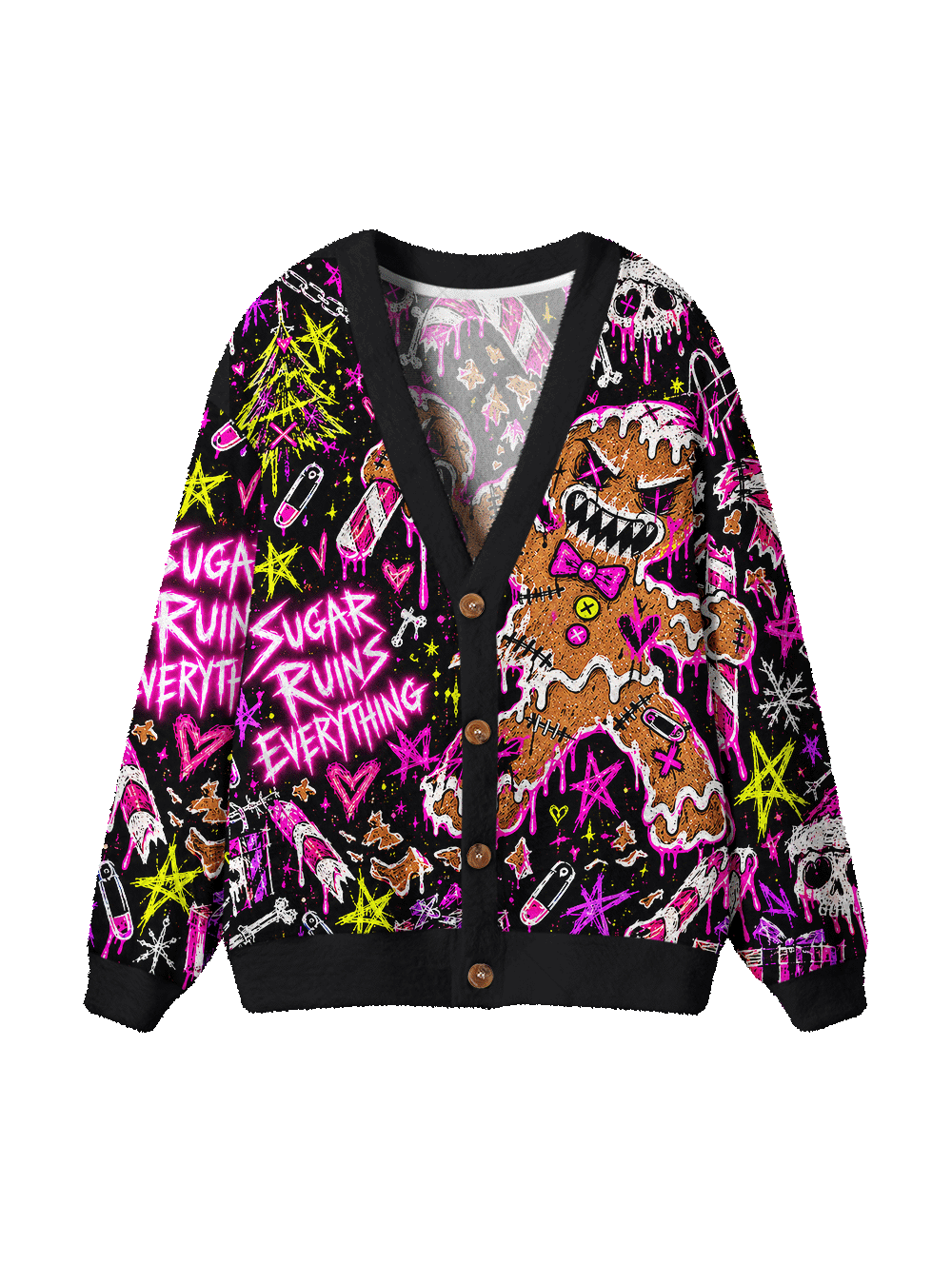 SUGAR RUINS EVERYTHING UGLY CARDIGAN SWEATERS