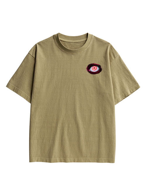 The Allure Of A Thousand Eyes Double Sided Print Washed TShirt