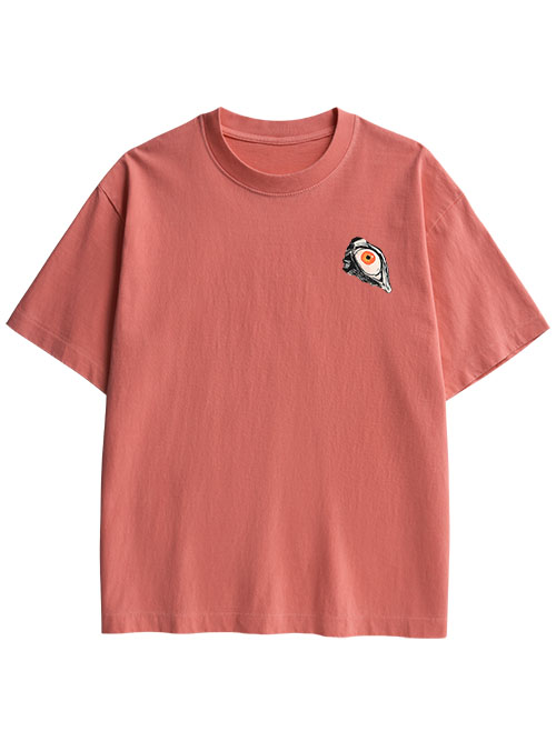 MULTITUDE OF GAZES DOUBLE SIDED PRINT WASHED TSHIRT