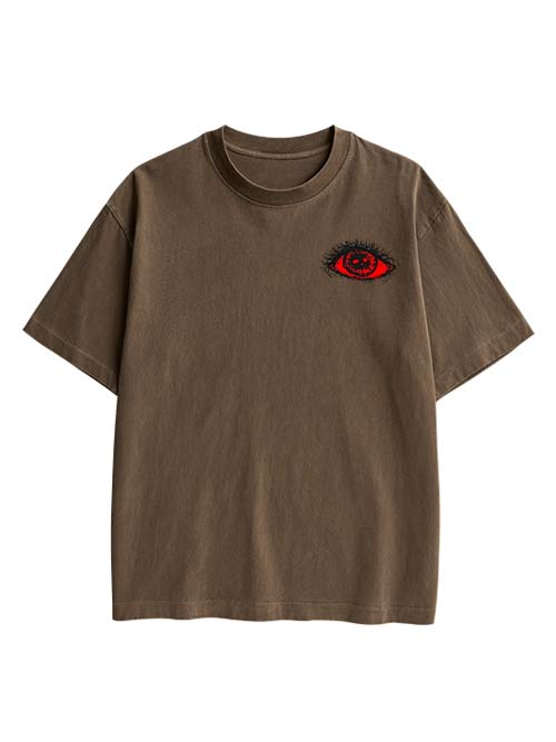 Eyes Of Perception Double Sided Print Washed TShirt