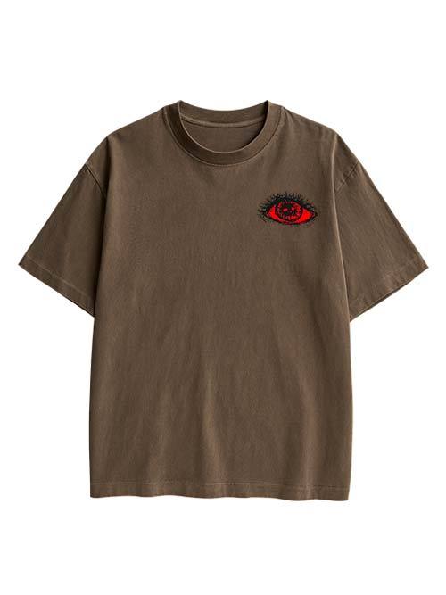 Eyes Of Perception Double Sided Print Washed TShirt