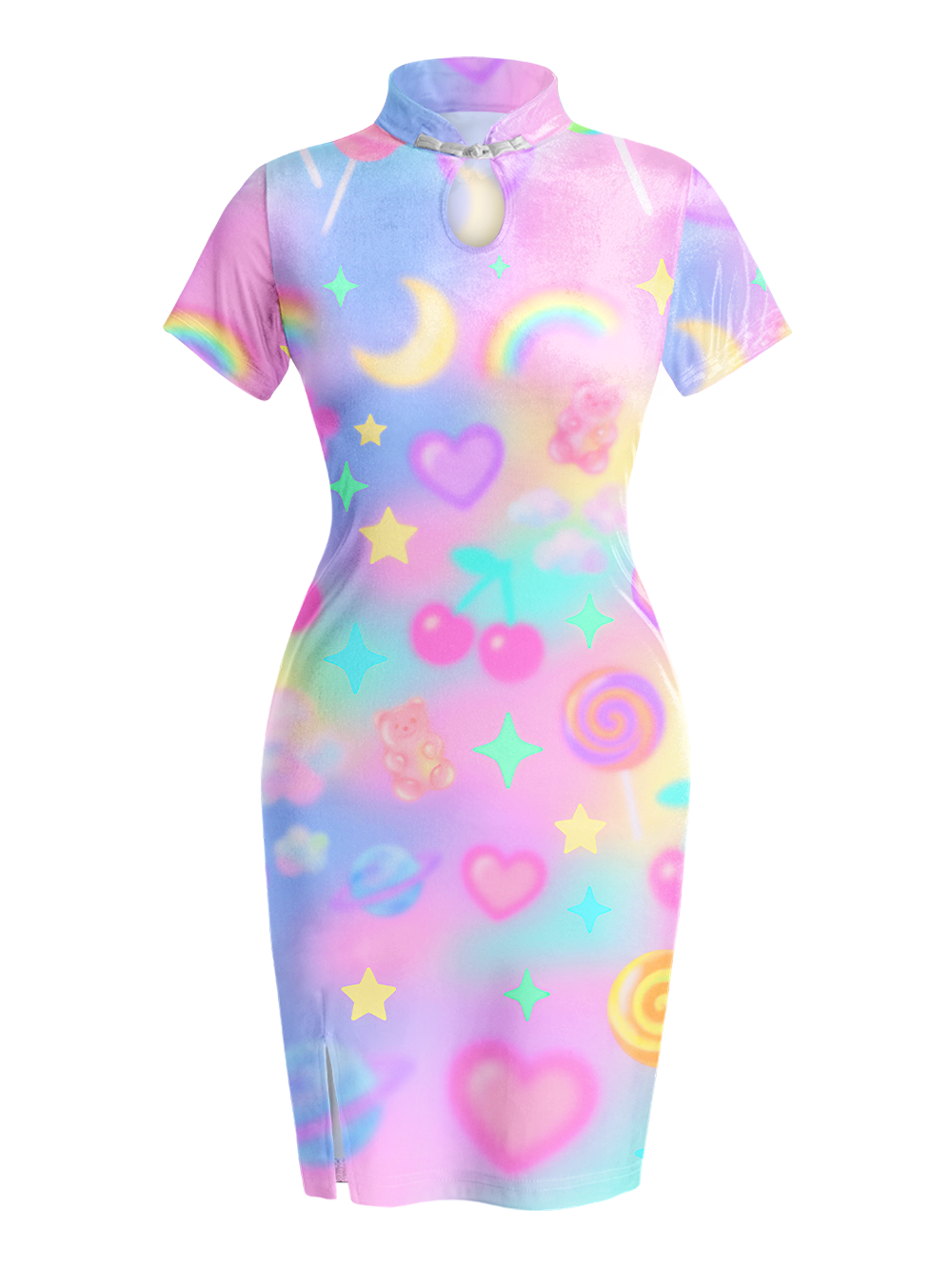 PASTEL DREAM QIPAO MINI DRESS