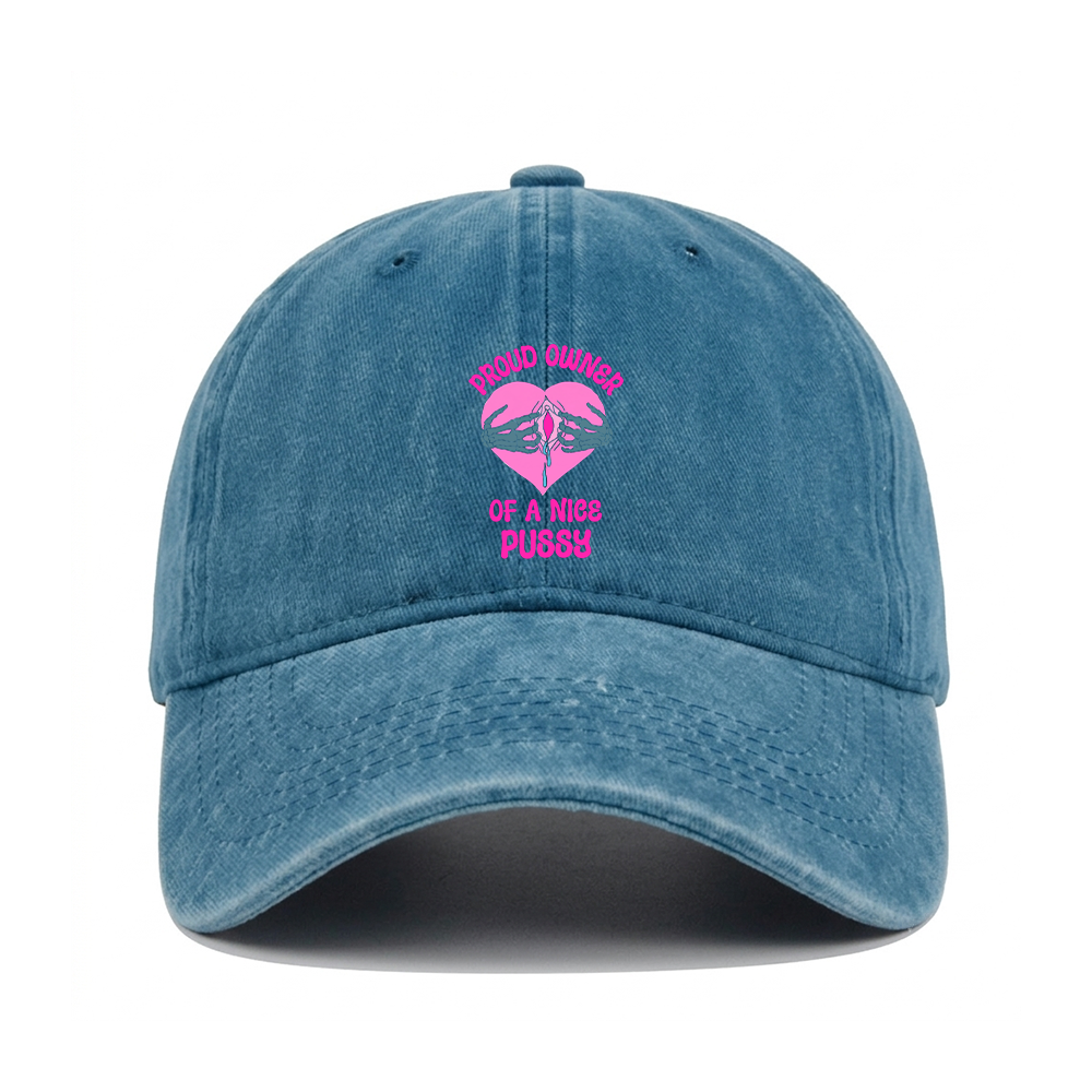 PROUD OWNER OF A NICE PUSSY WASHED VINTAGE BASEBALL CAP