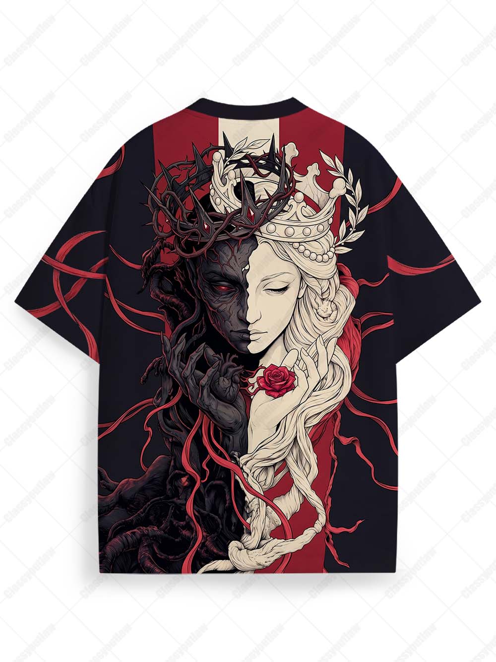 DUALITY OF SOUL ECO OVERSIZED GRAPHIC TEES