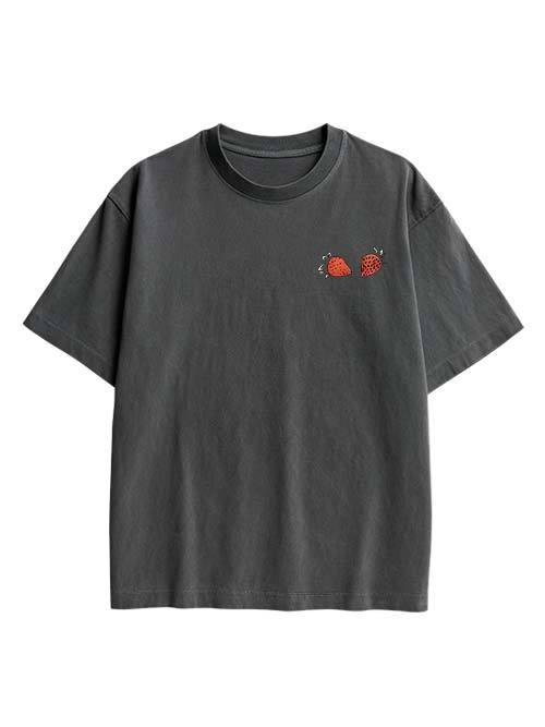 Strawberry Jams But My Glock Don't Double Sided Print Washed TShirt