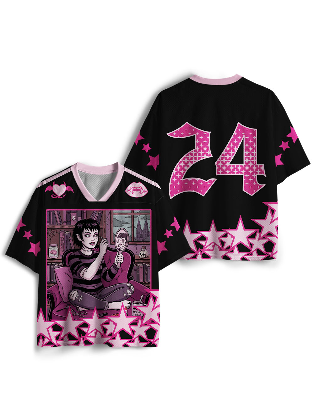 GOTH GIRL MASKED IDENTITY MESH JERSEY