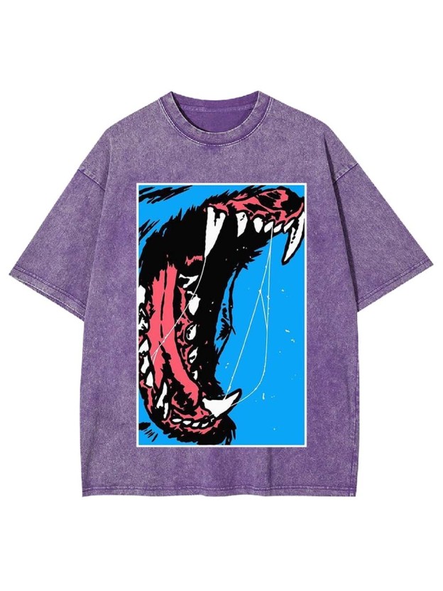Beast Roar Washed Tshirt