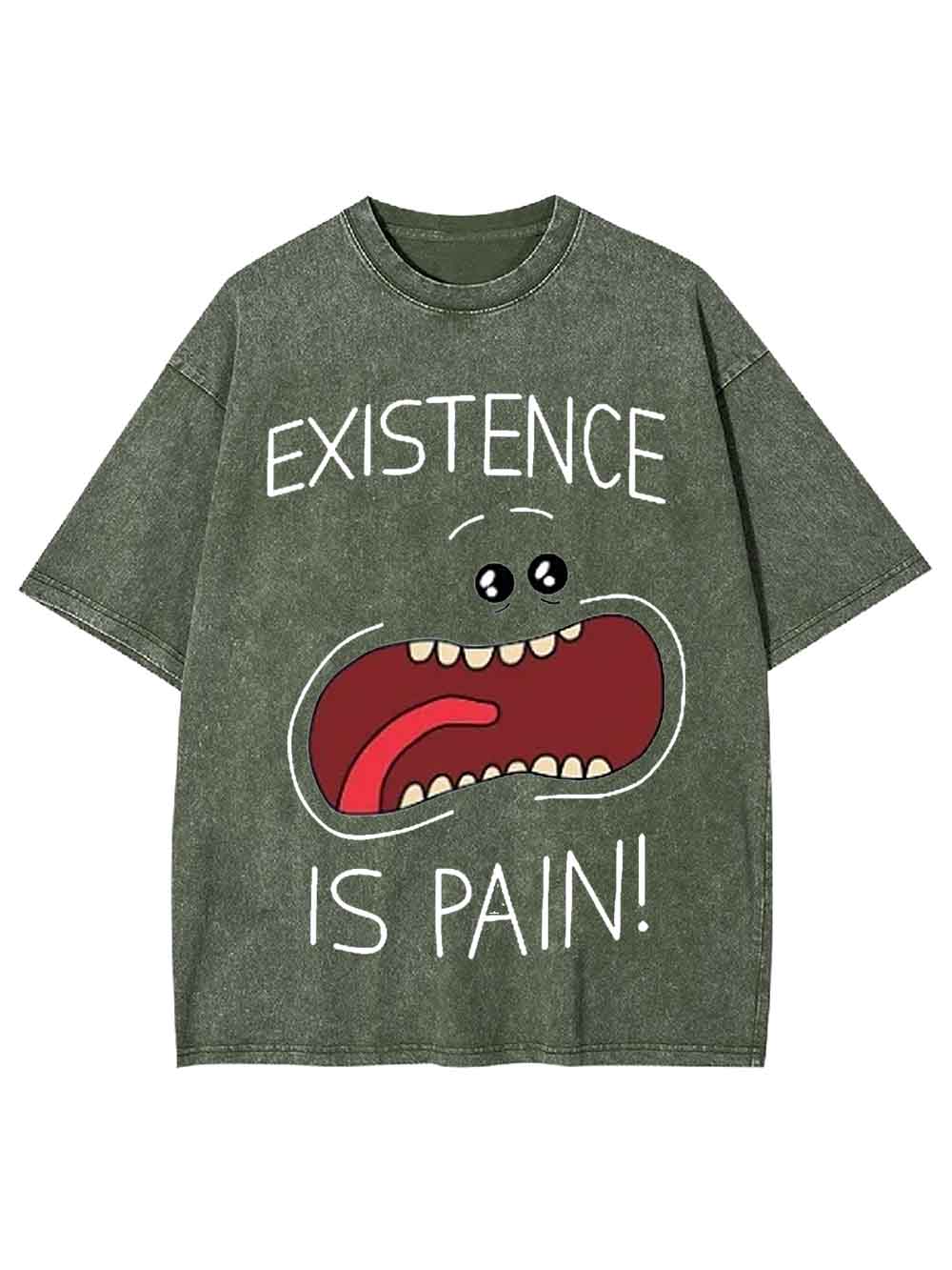 EXISTENCE IS PAIN WASHED TSHIRT