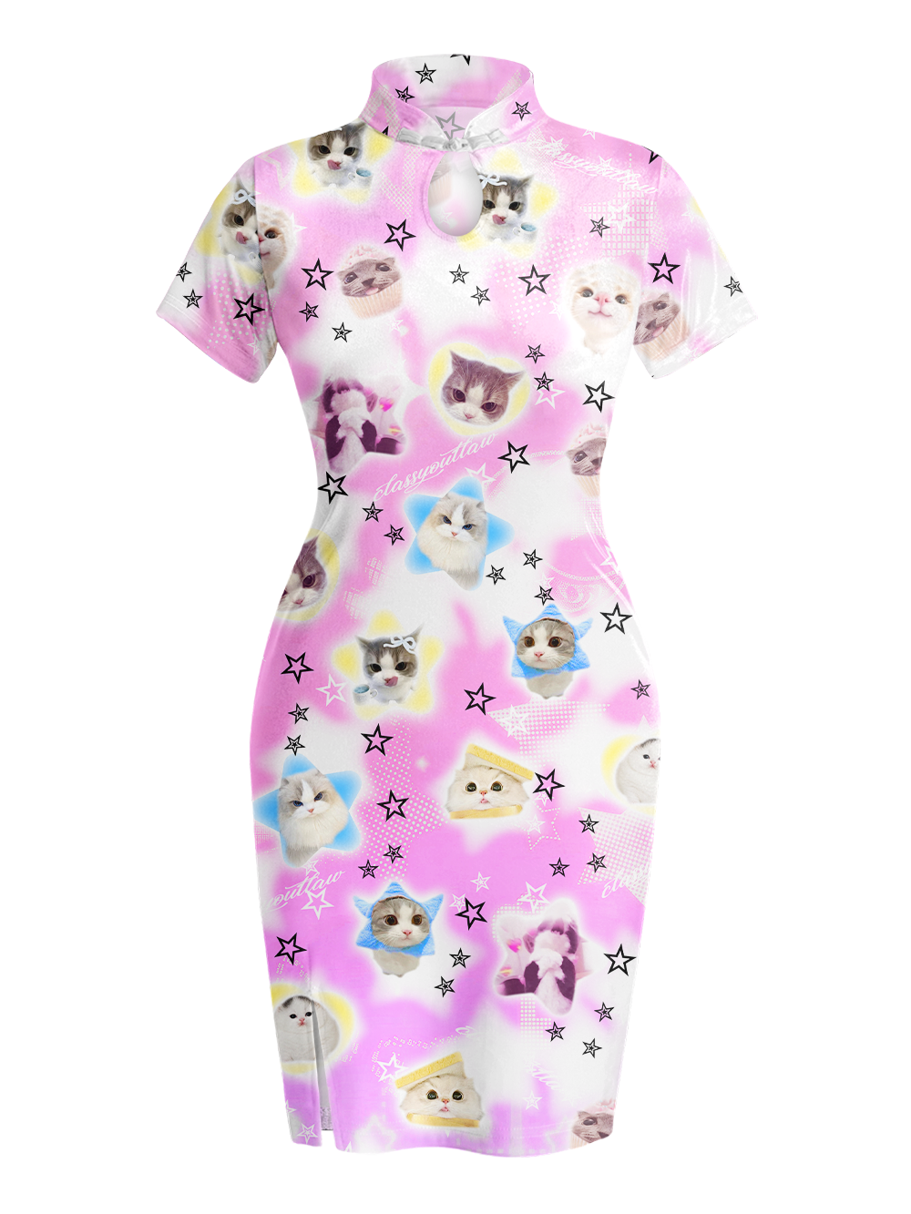 STAR KITTEN QIPAO MINI DRESS