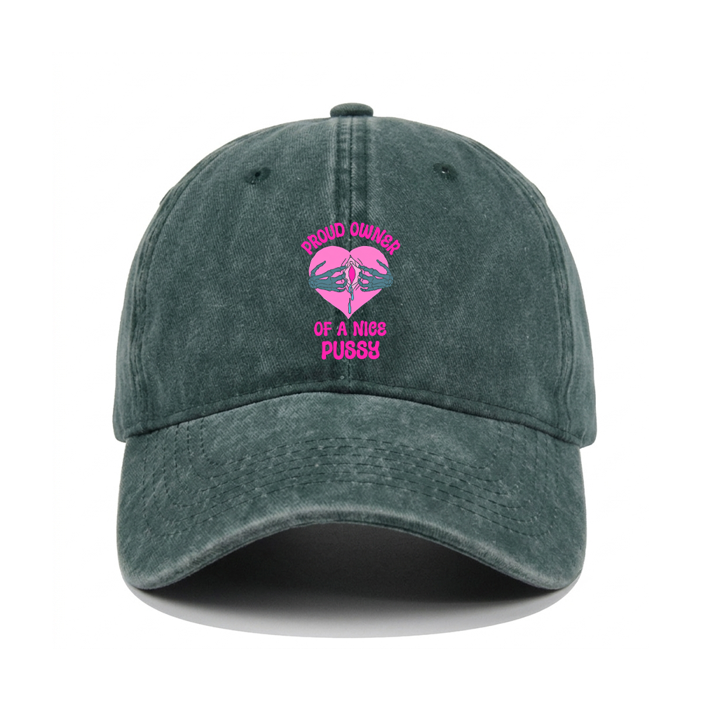 PROUD OWNER OF A NICE PUSSY WASHED VINTAGE BASEBALL CAP
