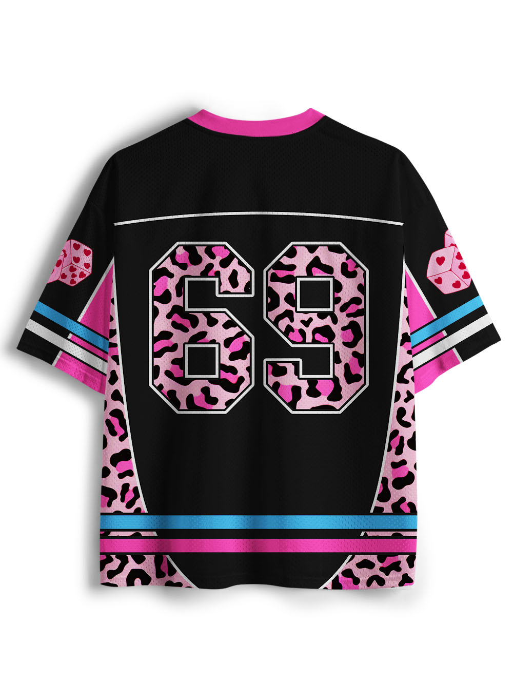 PINK LEOPARD DICE DREAM MESH JERSEY