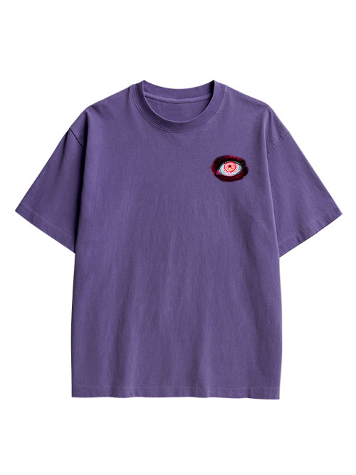 The Allure Of A Thousand Eyes Double Sided Print Washed TShirt