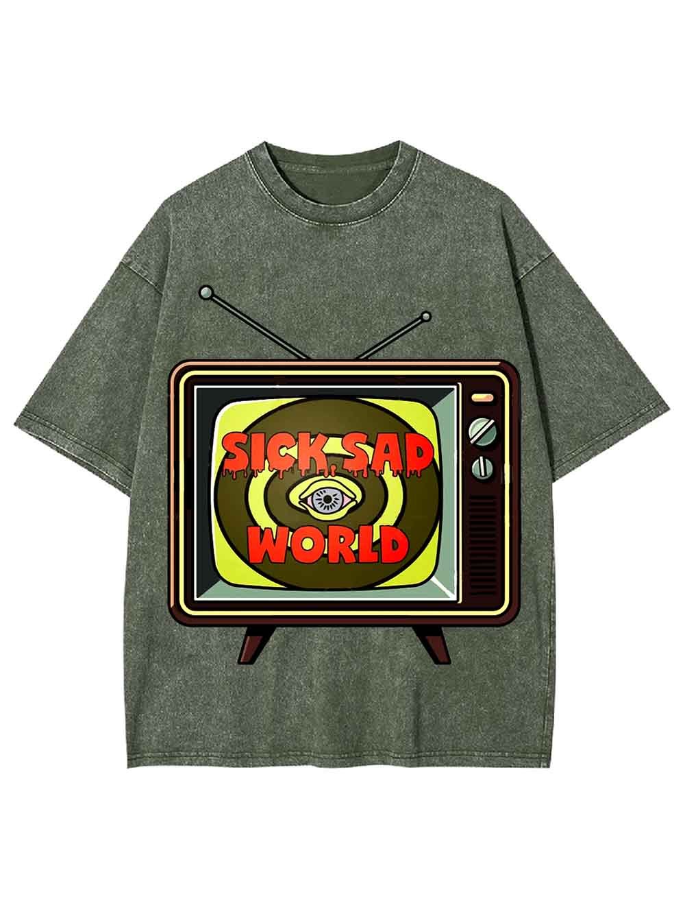 Sick Sad World Washed Tshirt