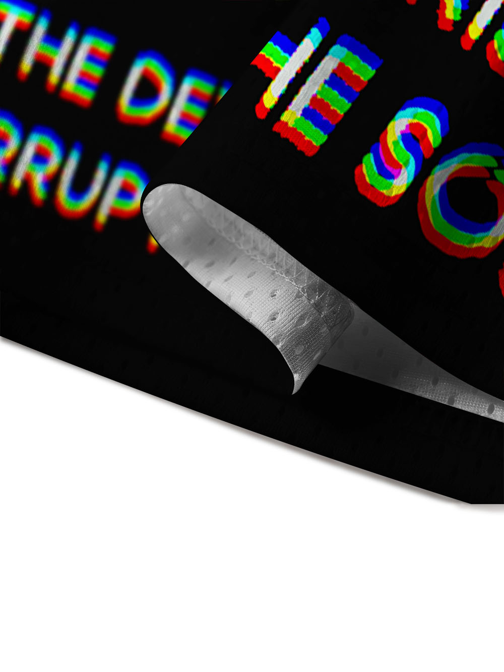 The devil's kiss corrupts the soul Mesh Jersey