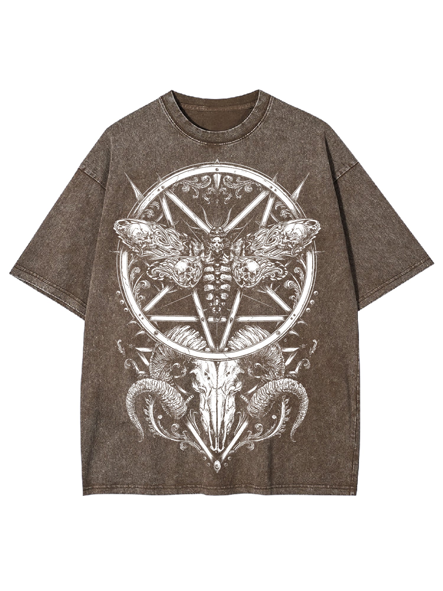 War Goat Washed Tshirt-ClassyOutlaw