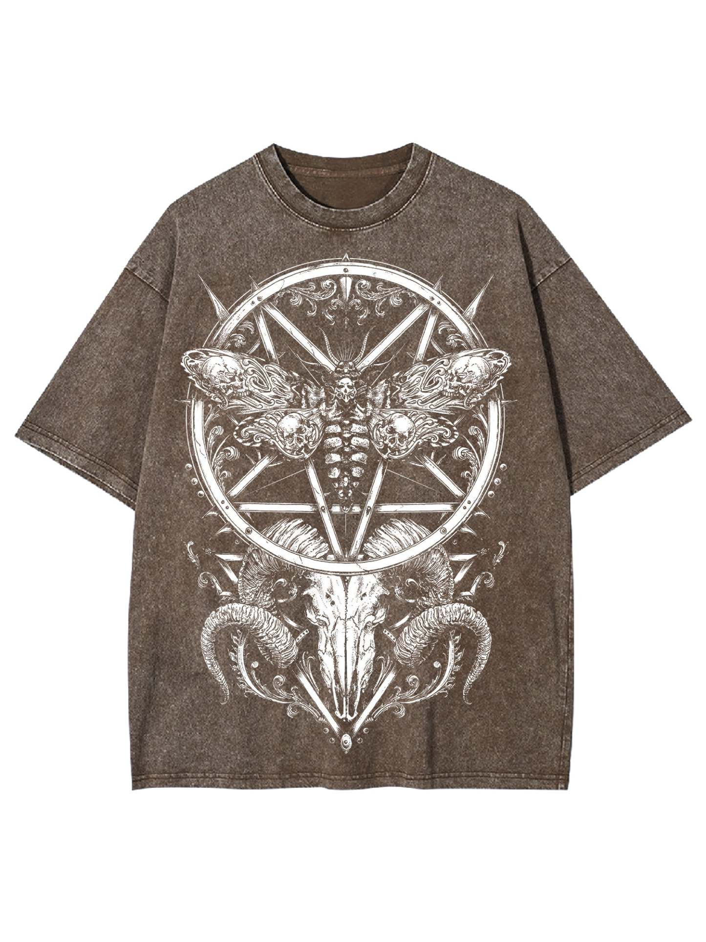 War Goat Washed Tshirt-ClassyOutlaw
