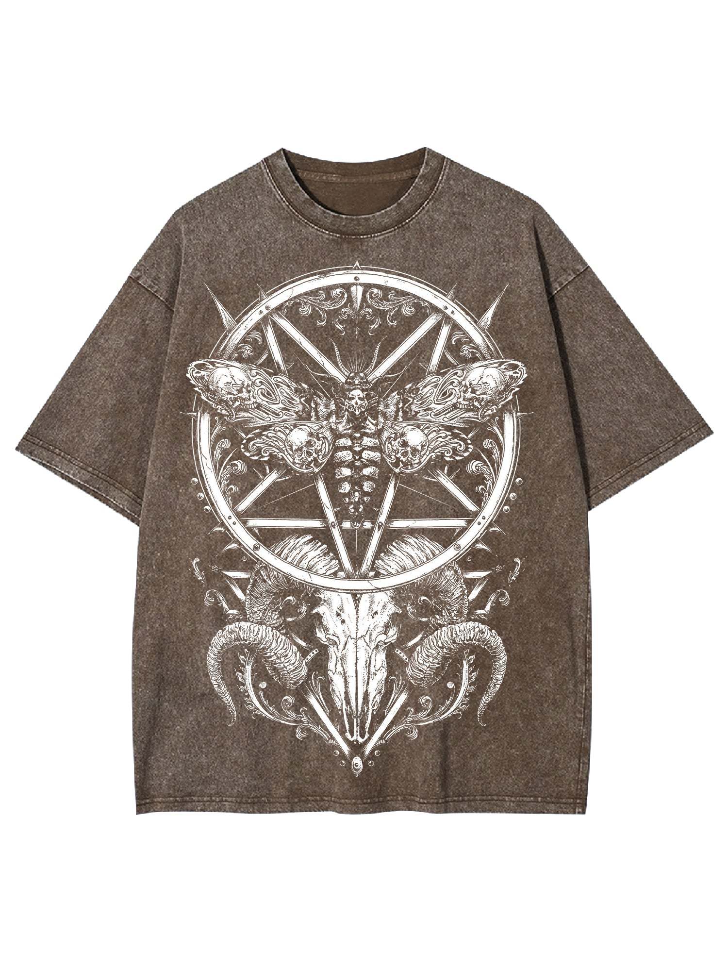 War Goat Washed Tshirt-ClassyOutlaw