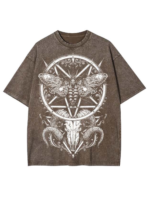 War Goat Washed Tshirt-ClassyOutlaw