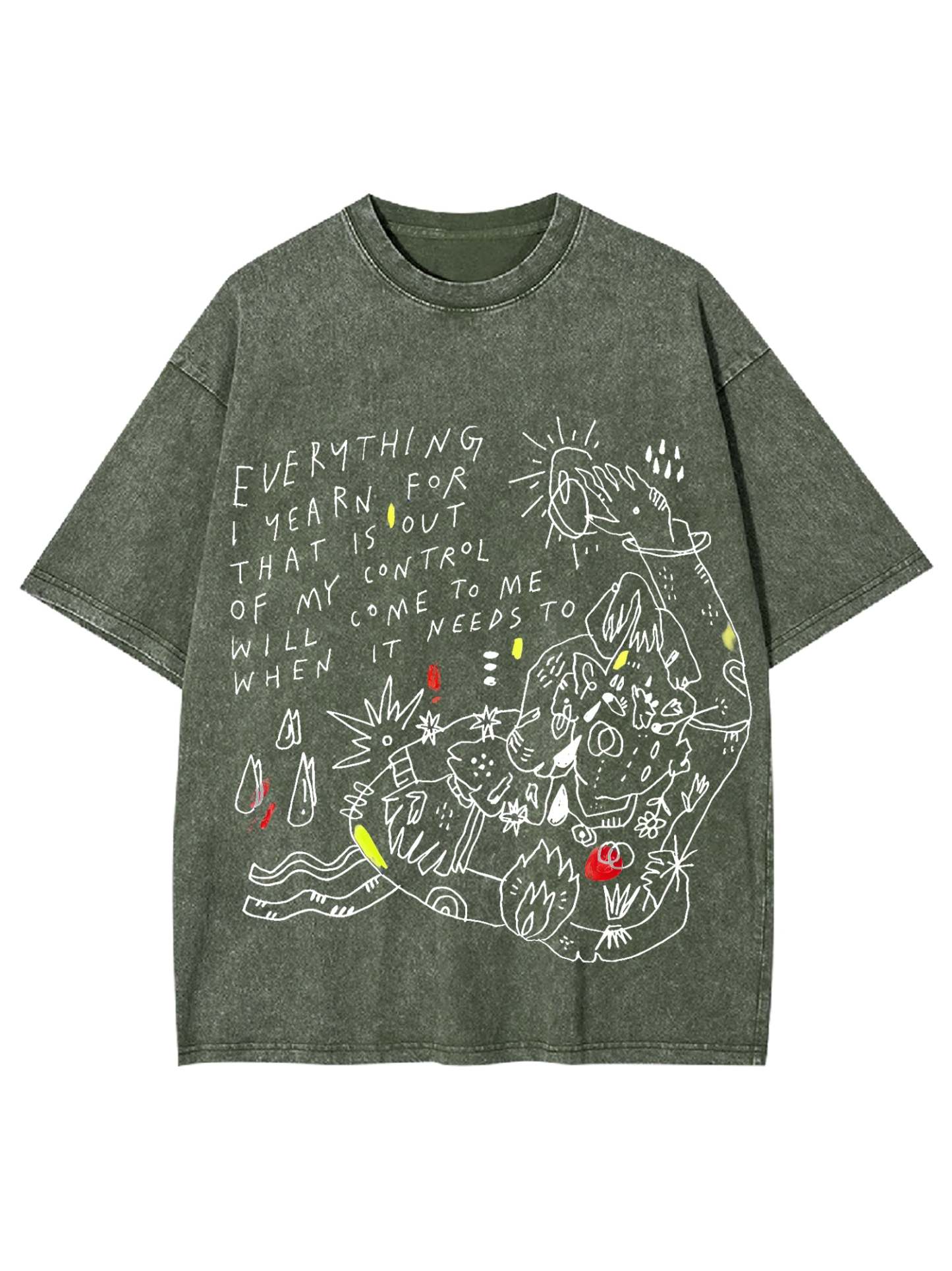 Craving Bitches Washed Tshirt-ClassyOutlaw