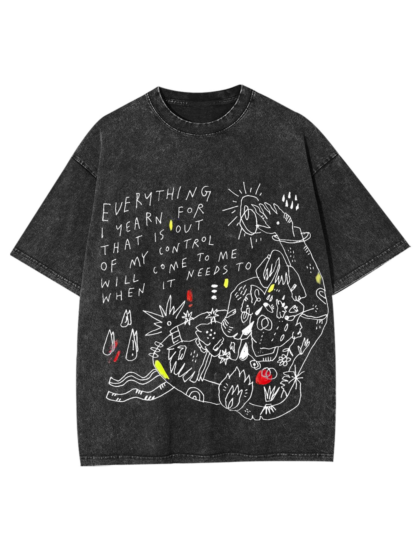 Craving Bitches Washed Tshirt-ClassyOutlaw