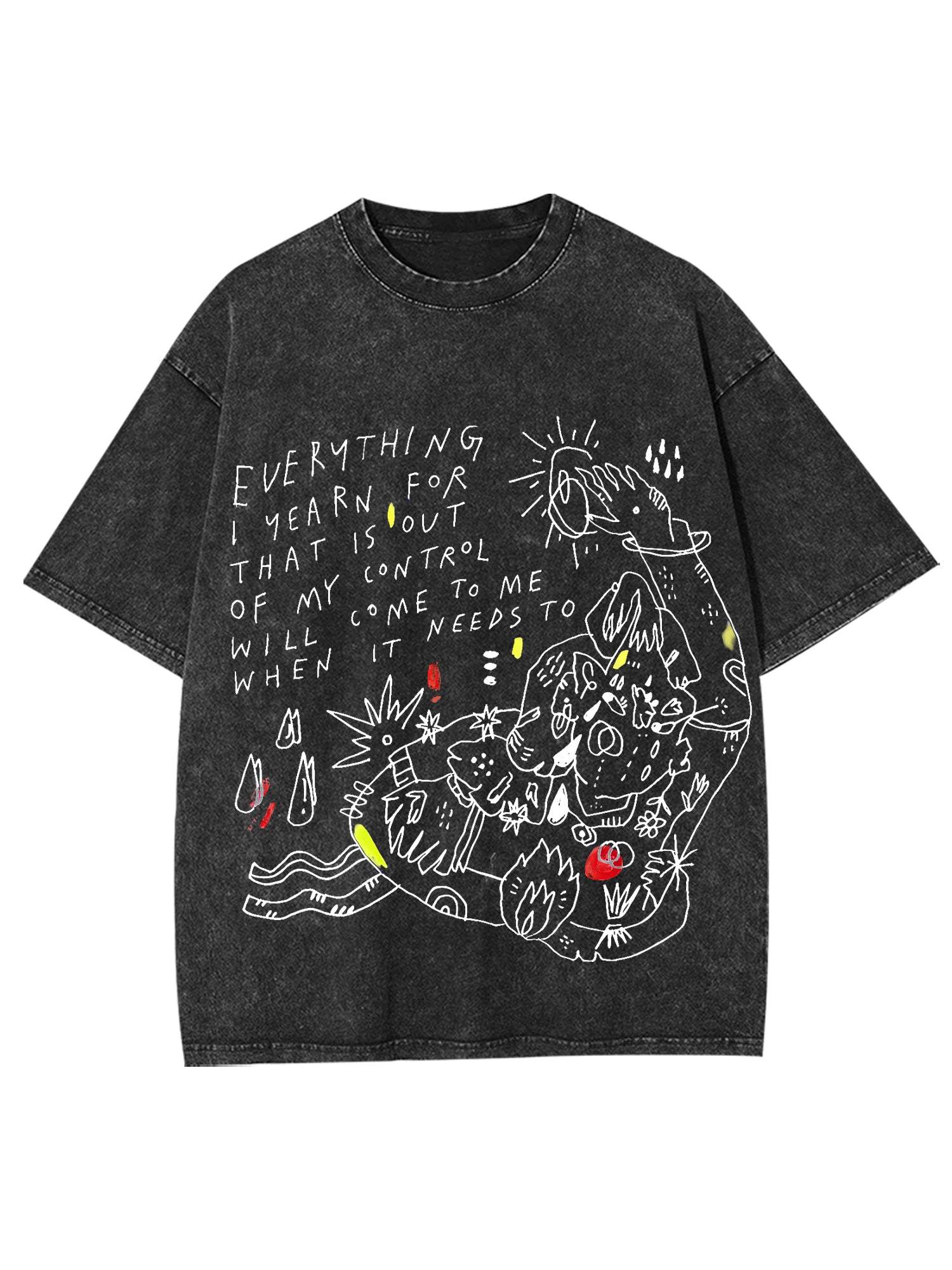 Craving Bitches Washed Tshirt-ClassyOutlaw