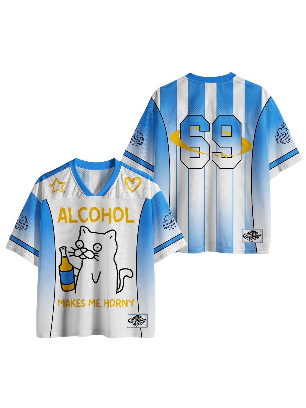 ALCOHOL MAKES ME HORNY MESH JERSEY
