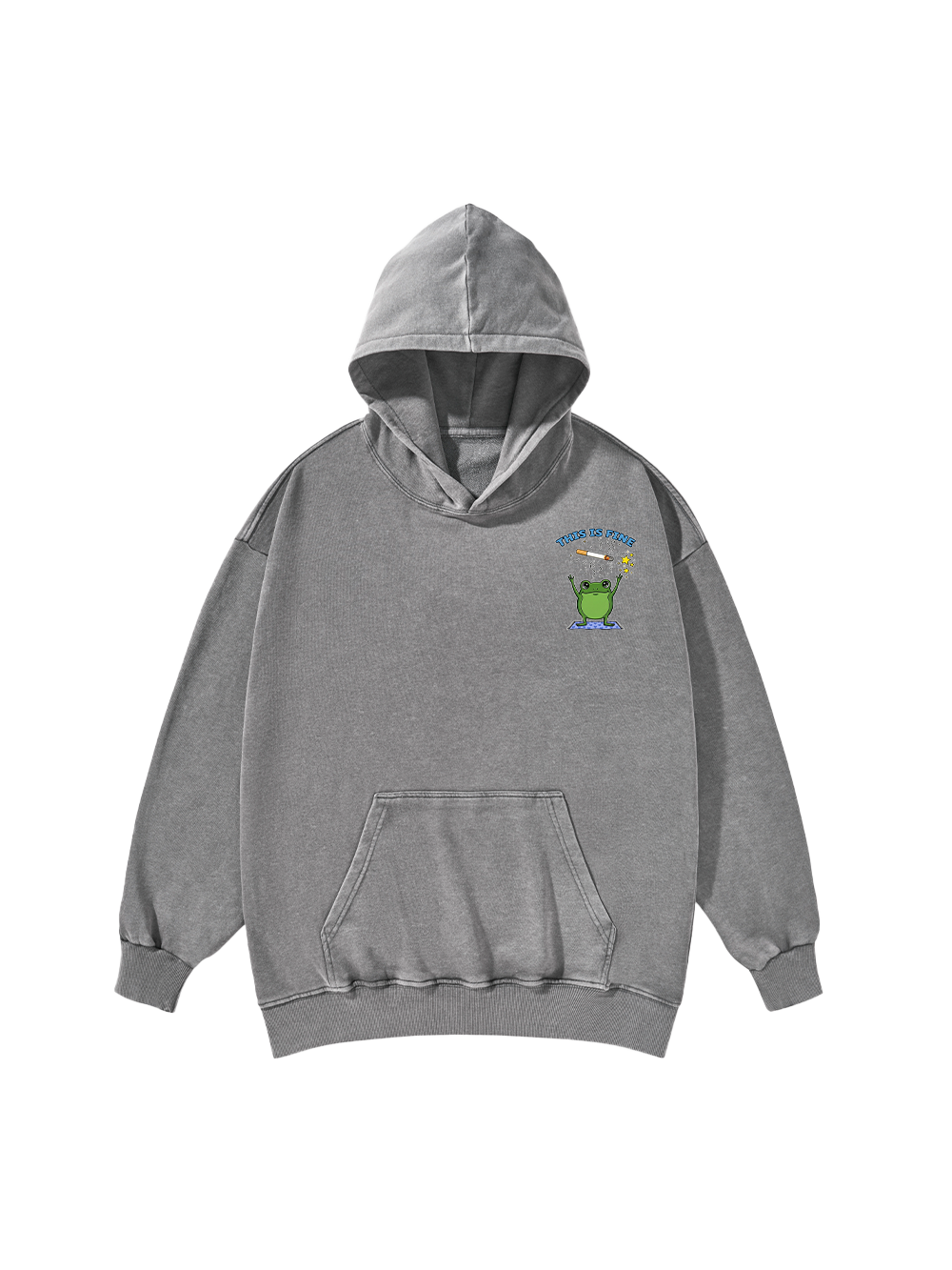 FROG CHAOS WASHED HOODIE