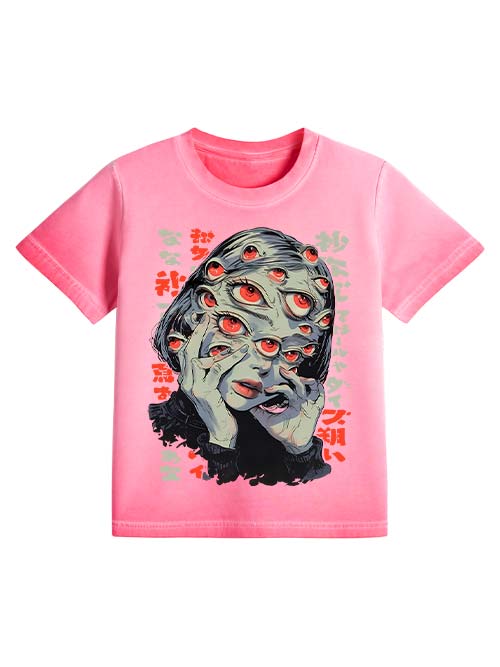 Thousand Eyes Gaze Washed Slim Tshirt