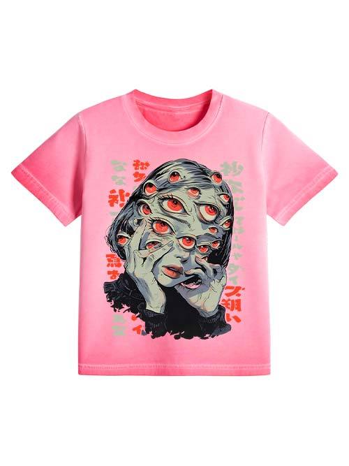 Thousand Eyes Gaze Washed Slim Tshirt
