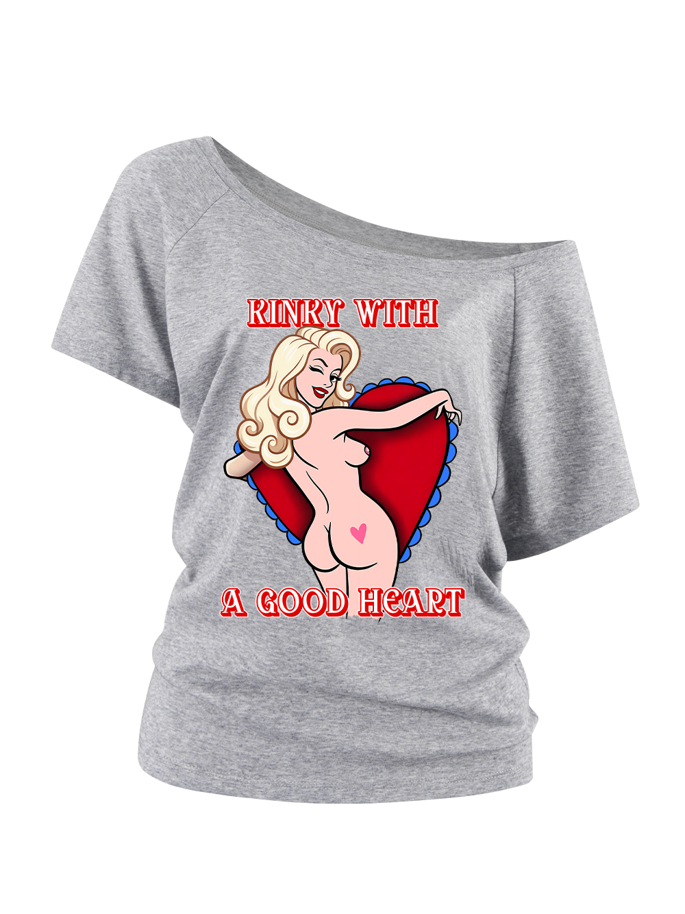 SINFUL HEART OFF SHOULDER TSHIRT