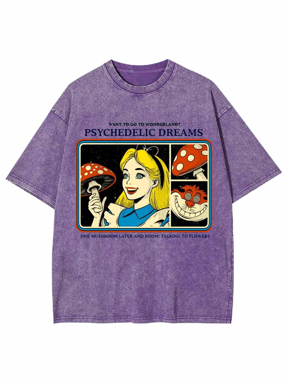 PSYCHEDELIC  DREAMS WASHED TSHIRT